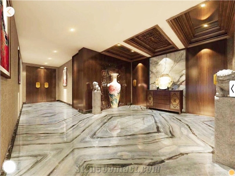 Blue Danube Changbai Blue Jade China Blue River Marble