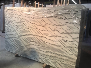 Chinese New Material Dolomite Spider Marble Spyder White Slabs