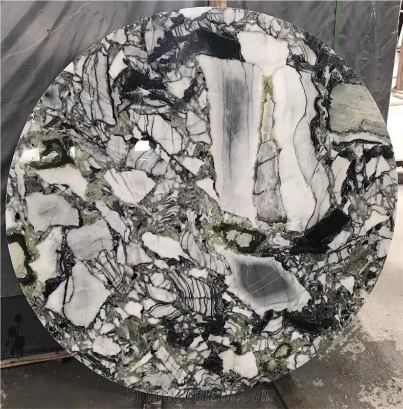 Cold Emerald,Primavera Ice Connect Green,White Beauty Marble Tables