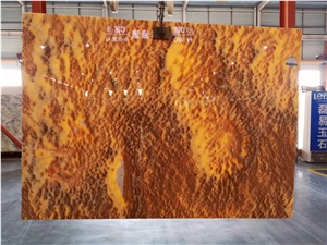 New Golden Brown Onyx Sparkling Yellow Onyx Translucent