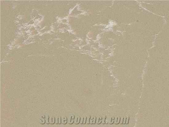 Beige Quartz Stone Slab