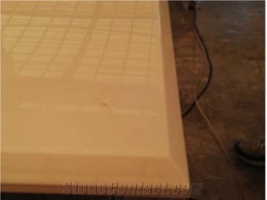 Bevel Edge Finish Straight and Smooth Quartz Countertops