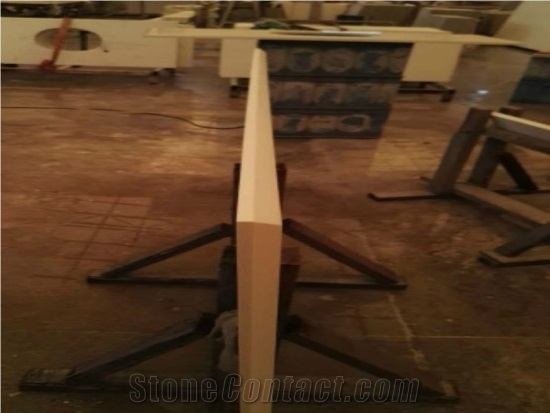 Bevel Edge Finish Straight and Smooth Quartz Countertops