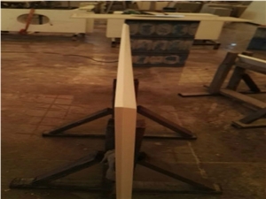 Bevel Edge Finish Straight and Smooth Quartz Countertops