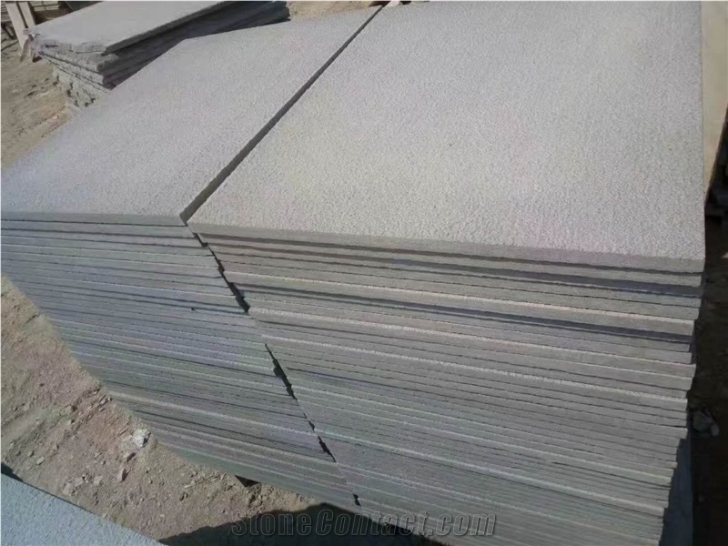 Bush-Flamed Green Sandstone for Flooring Tiles, Swimming Pool Coping