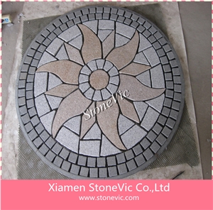 China Paver on Mesh,Cube Stone,Patterns,Round Stepping China Paver on Mesh,Cube Stone,Patterns,Round Stepping