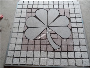 China Paver on Mesh,Cube Stone,Patterns,Round Stepping