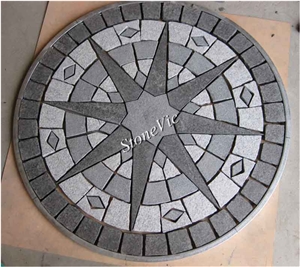 China Paver on Mesh,Cube Stone,Patterns,Round Stepping