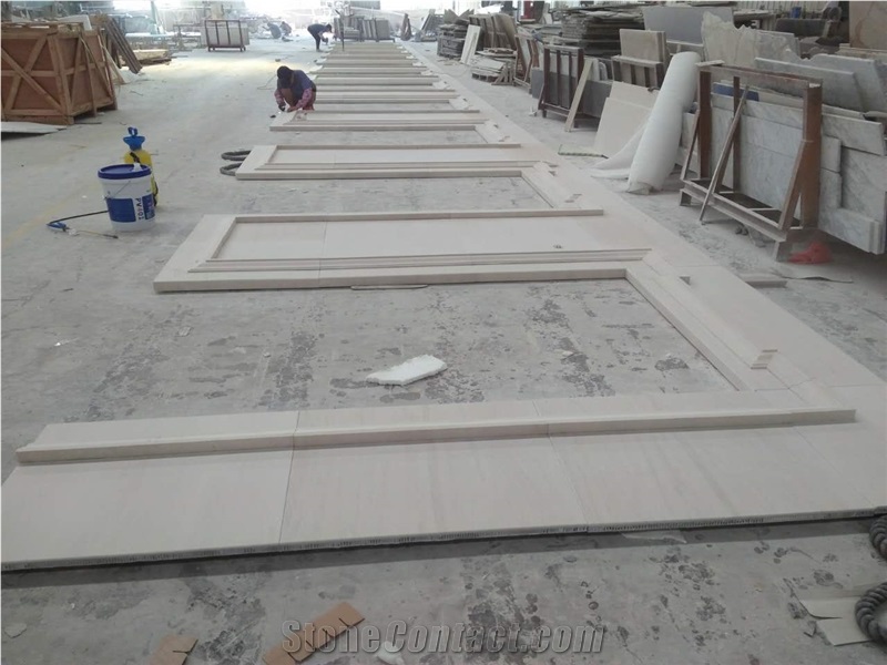 Moca Cream Veneer Composited with Aluminum Honeycomb for Wall Cladding