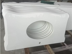 Nano Crystallized Glass Nano White Stone Vanity Top