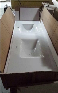 Nano Crystallized Glass Nano White Stone Vanity Top