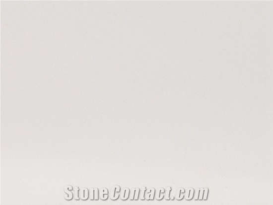 Pure White Quartz Kitchen Countertop