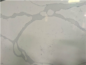 Sq111-2 Calacatta Novo Quartz Slabs No Scratch, No Color Change
