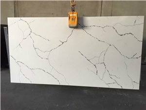 Sq130-3 Staturio Super Kitchen China Quartz Stone Island Top