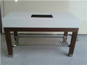 Sq2141 Blizzard Quartz Vanity Top, Caesarstone Top