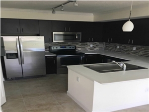 Sq2141 Snow White Quartz Kitchen Countertop