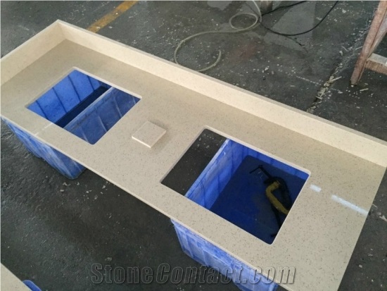Sqg016 Beige Shell Vanities Bath Tops Countertops