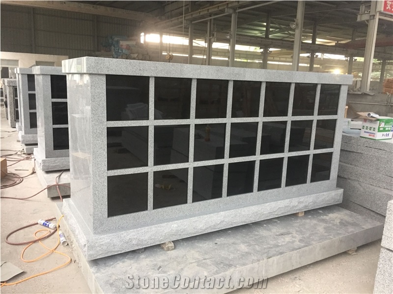 All Grey with Black Shutter 42 Niche Columbarium