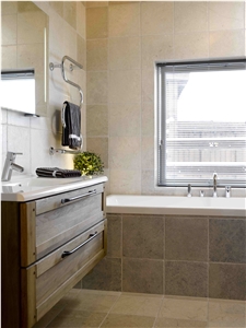 Transylvania Gray Limestone - Herringbone and Bricks