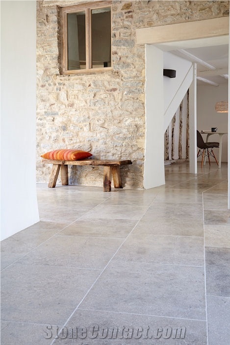 Transylvania Grey Limestone Slabs