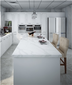 Artificial Marble Quartz Stone Countertops Non-Porous Surface