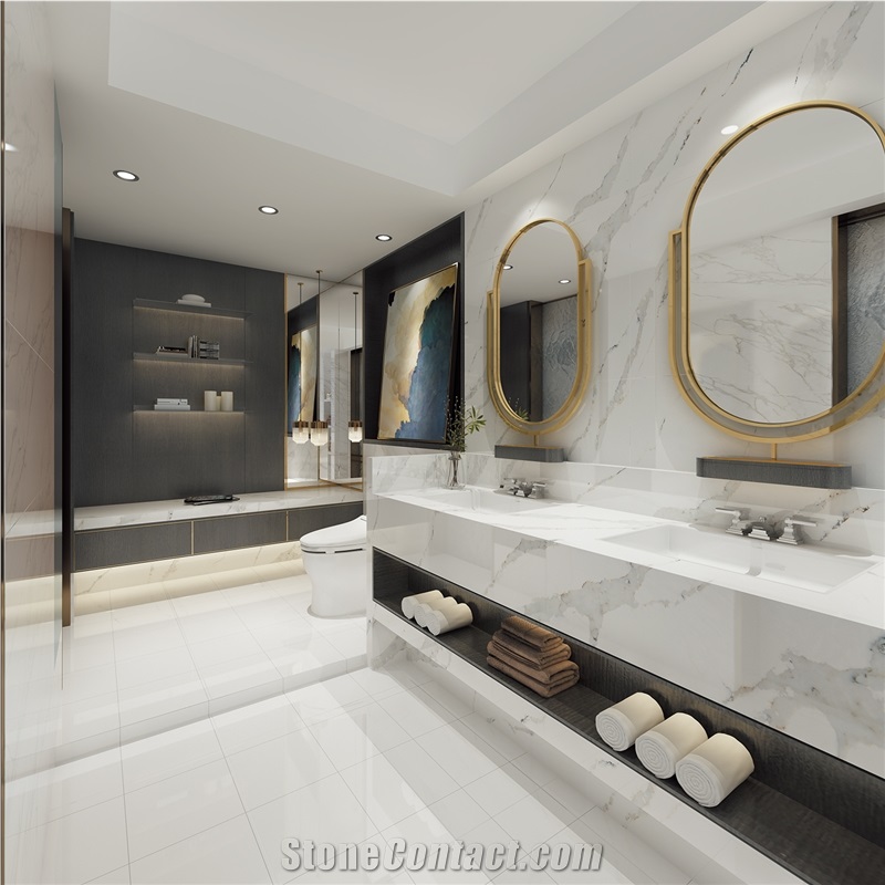 Artificial Marble Quartz Stone Countertops Non-Porous Surface