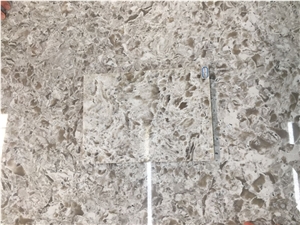 Corian Marble Look Quartz Stone Slab for Engineering Bench Top