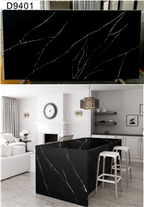 Eternal Marquina Semiprecious Artificial Quartz Stone Countertop