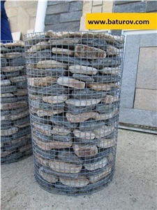 Gloria Gray Gneiss Gabion for Garden Design