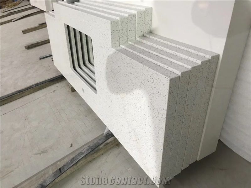Artificial Quartz Stone Bath Tops,Custom Bathroom Vanity Tops