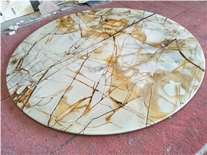 Natural Quartzite Stone Table Top,Round Stone Top Natural Quartzite Stone Table Top,Round Stone Top