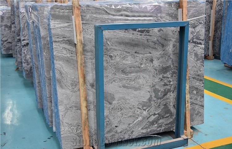 Silver Waves Marble Slabs