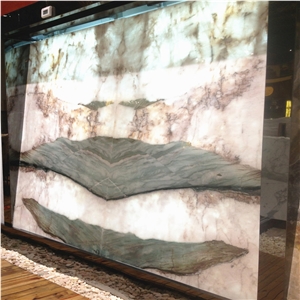 Backlit White Onyx Stone Wall Panel,Wall Background Translucent