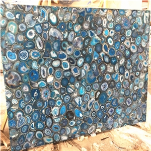 Dark Blue Gemstone Slab,Dark Blue Agate Stone Slab,Dark Semiprecious