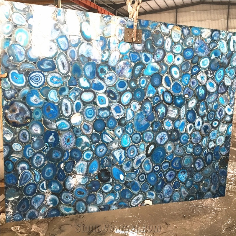Dark Blue Gemstone Slab,Dark Blue Agate Stone Slab,Dark Semiprecious