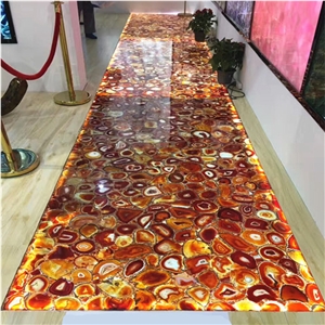 Red Fire Agate Cezanne,Red Gemstone Semiprecious Stone Wall