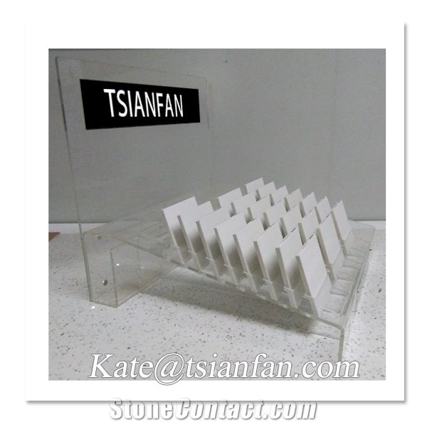 Srt344-Acrylic Countertop Display Stand for Quartz