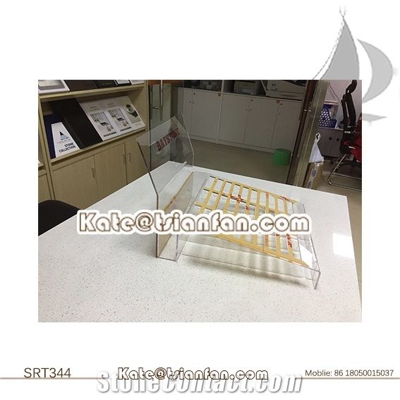 Srt344-Acrylic Countertop Display Stand for Quartz
