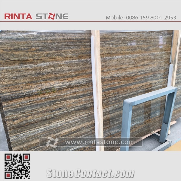 Gs Travertine Persian Silver Grey Marble Titanium Roman Takab Marble