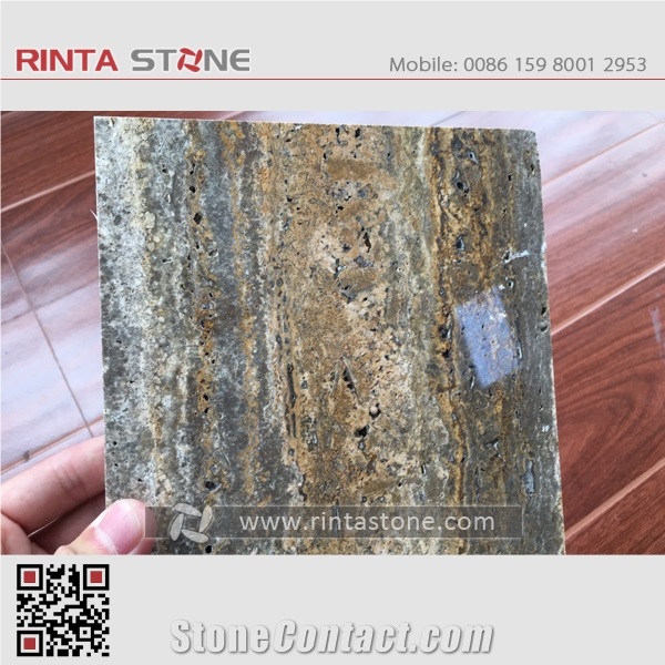 Gs Travertine Persian Silver Grey Marble Titanium Roman Takab Marble