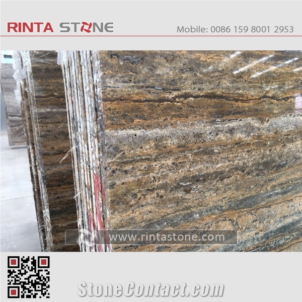 Silvestro Romanro French River Gold Golden Slabs Tiles