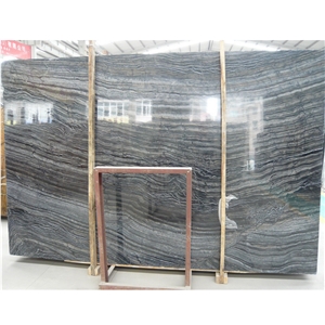 Black Forest Natural Wooden Effect Marble Slabs