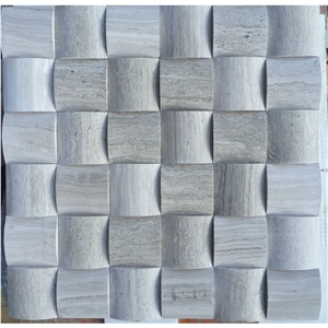 Decoration Marble Types Stickers Arc-Shaped Wall Cube 3d Mosaic Tiles