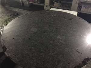 Brown Galaxy Quartz Top for Hotel Dining Table