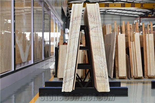 New Style Of a Frame for Stone Slabs Display in Showroom