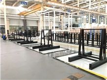 New Style Of a Frame for Stone Slabs Display in Showroom