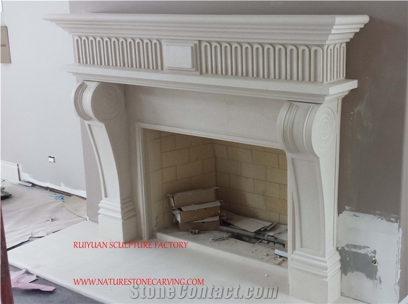 Fireplace Mantel White Limestone Fireplace Mantel Insert