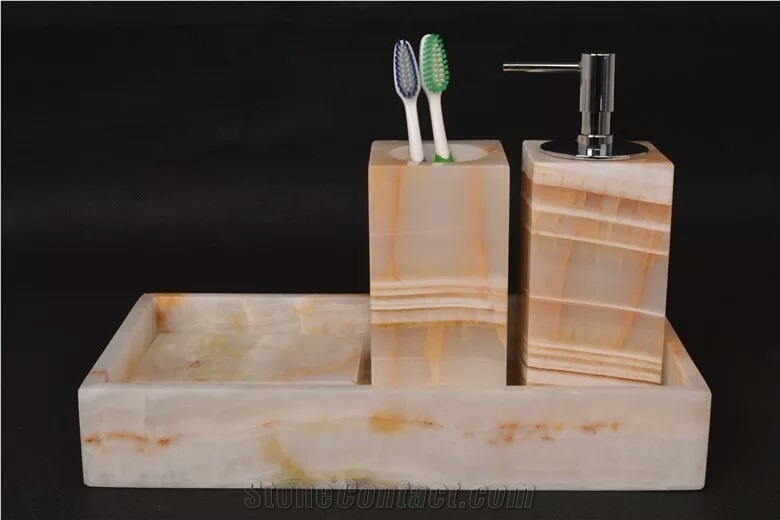 Chstone White Onyx Bath Accessories & Sets