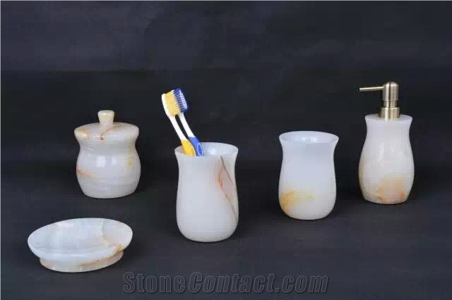 Chstone White Onyx Bath Accessories & Sets