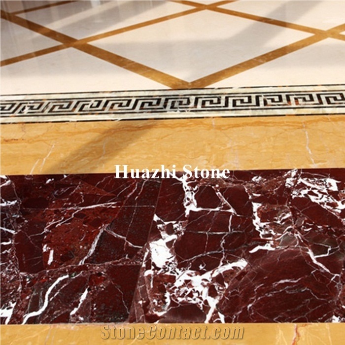 Hot Sale Indian Red Rosa Levanto Marble Mouldings for Wall
